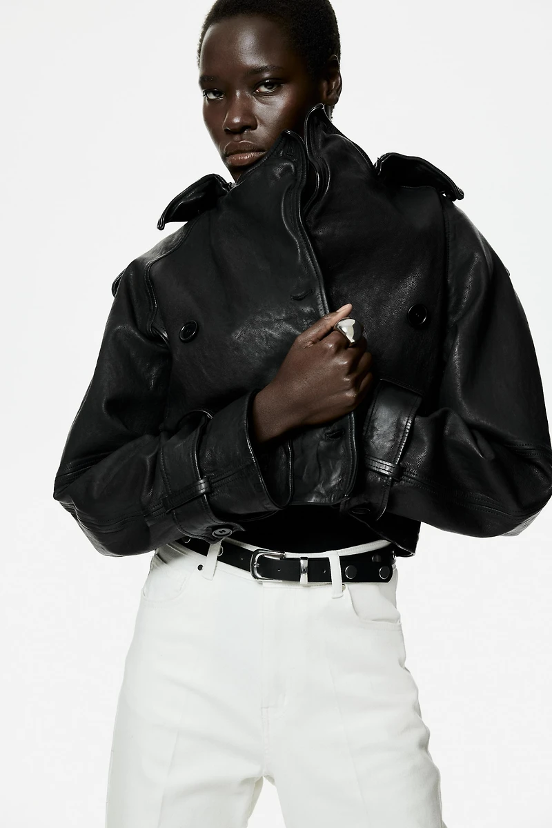 Belted Bootcut Pants