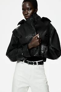 Belted Bootcut Pants