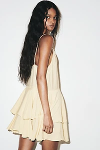 Tiered Viscose-Blend Dress