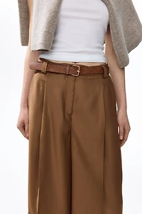 Belted Twill Culottes