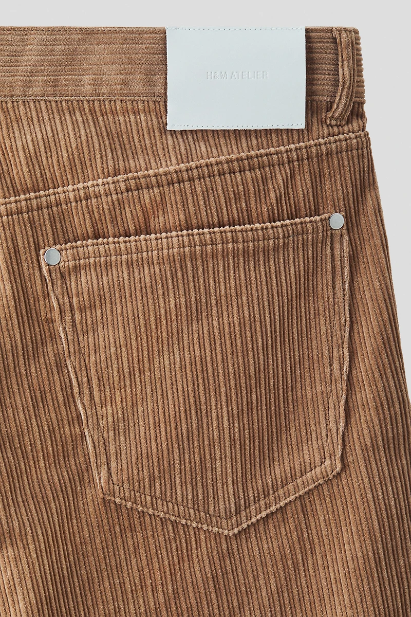 Pantalon 5 poches en velours côtelé
