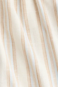Wide-Leg Linen-Blend Pants