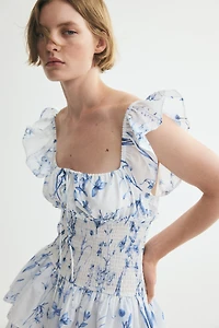Smocked-Waist Dress