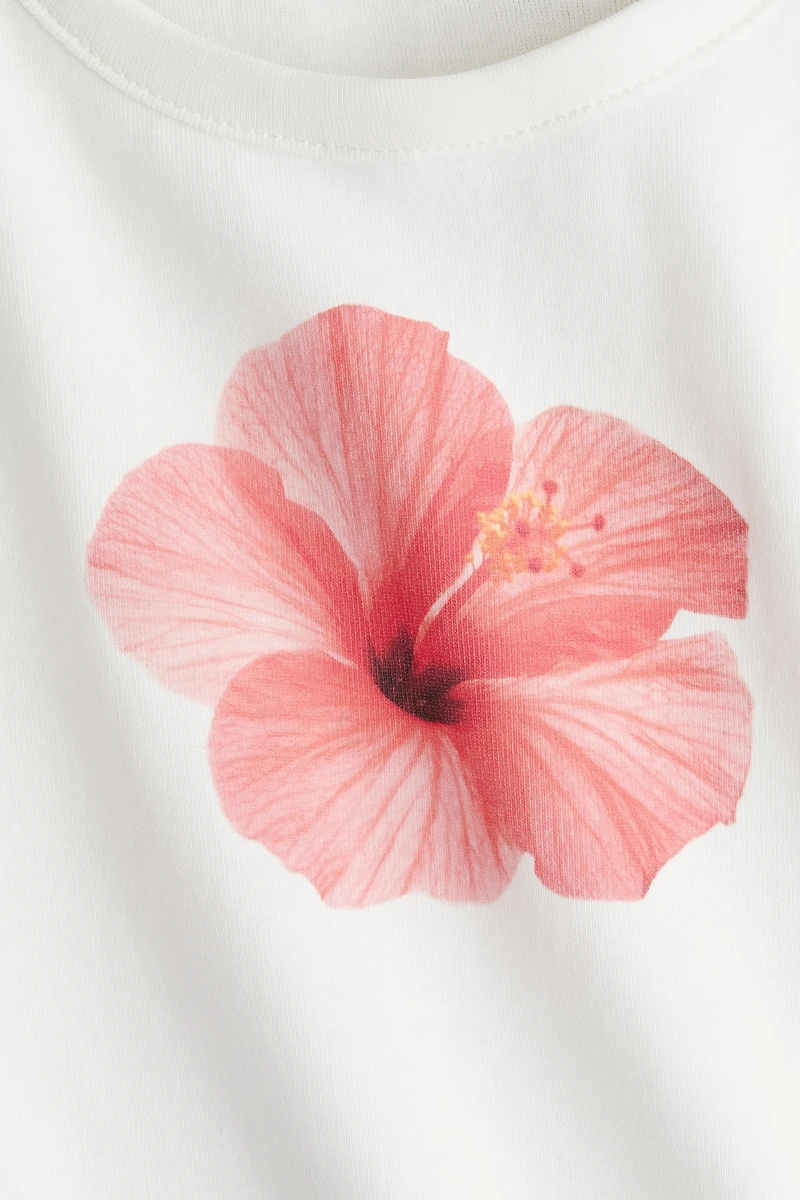 Printed Cotton Tank Top