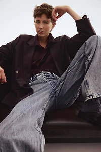 Jean à jambes droites