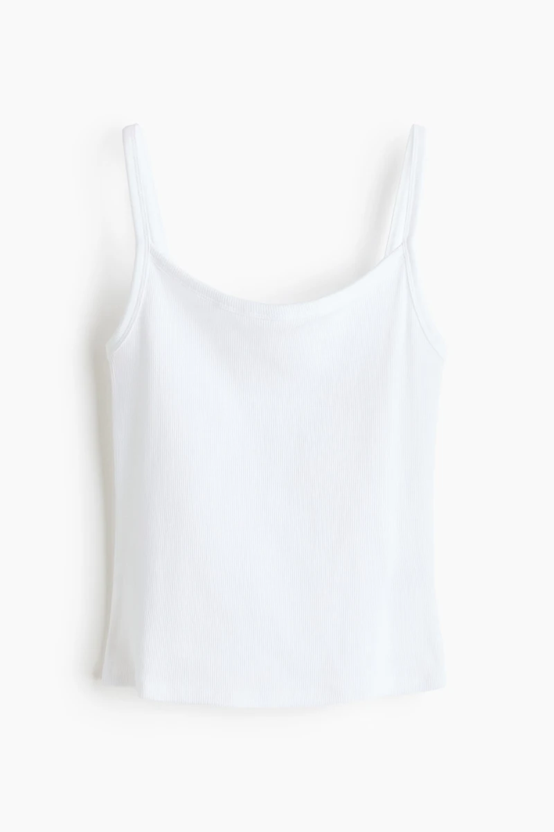 Ribbed Cotton Tank Top