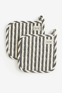 2-pack Striped Pot Holders