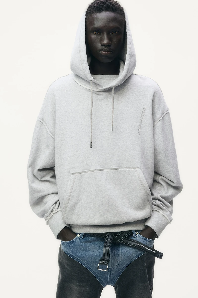 Embroidered-Detail Hoodie