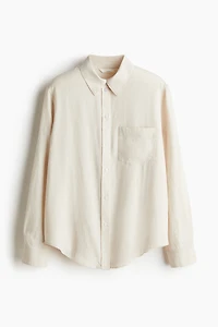Chemise en lin mélangé