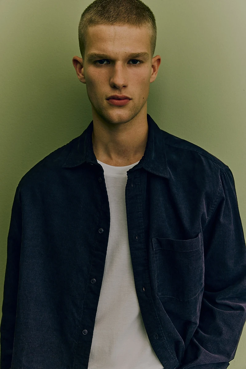 Regular Fit Corduroy Shirt
