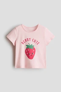 Haut imprimé en coton