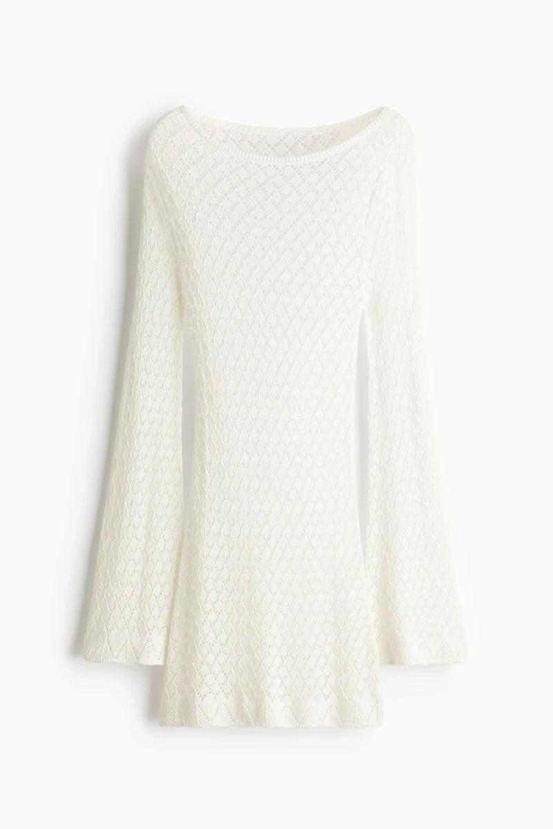 Pointelle-Knit Beach Dress