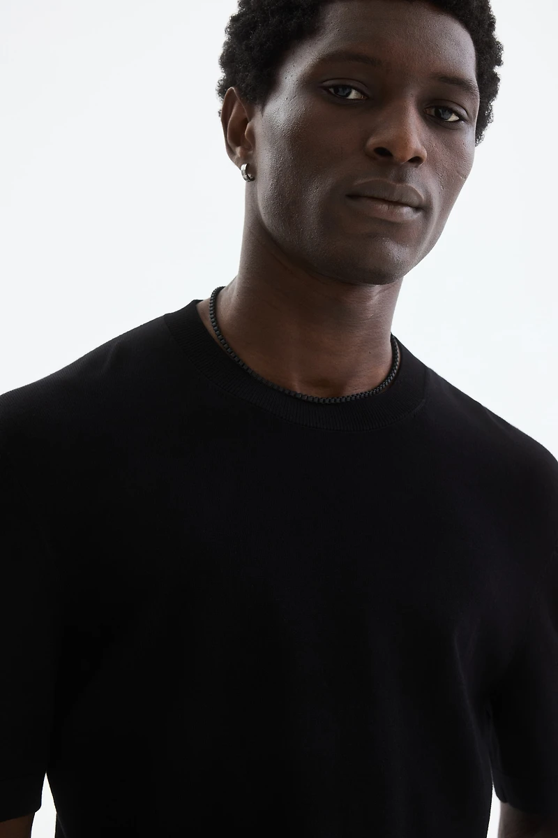 Slim-Fit Knit T-Shirt
