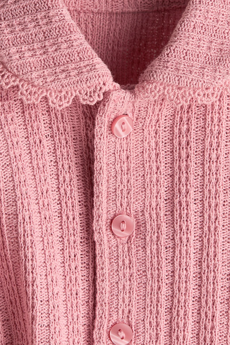 2-Piece Pointelle-Knit Set