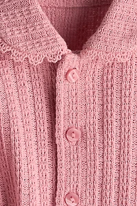 2-Piece Pointelle-Knit Set