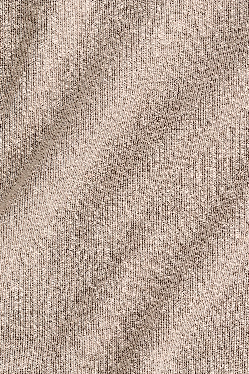 Flared fine-knit trousers