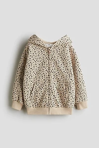 Oversized zip-through hoodie