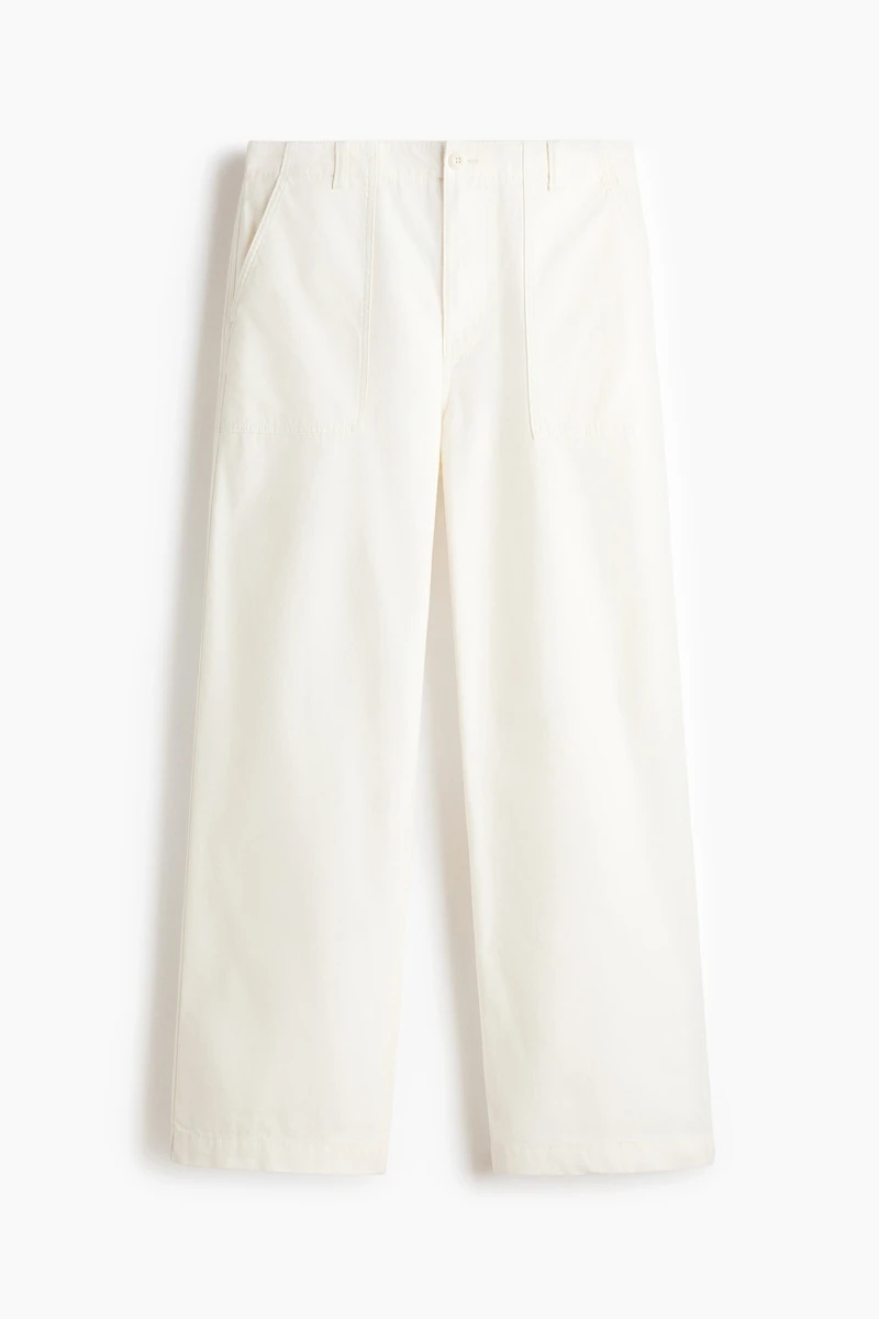 Relaxed-Fit Twill Pants
