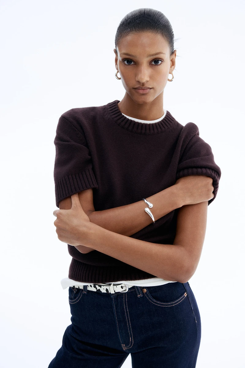 T-shirt en tricot de laine