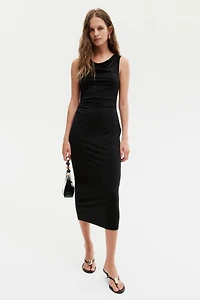 Draped Midi Dress