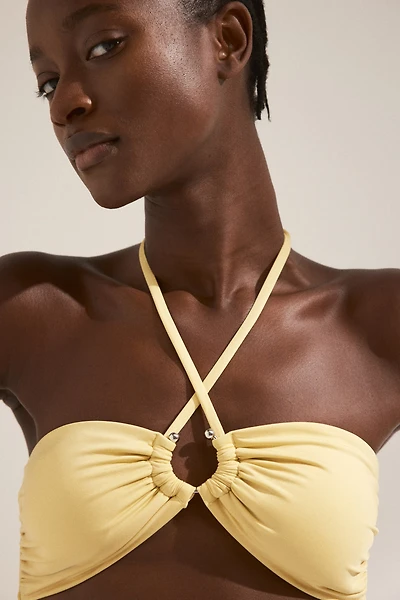 Haut de maillot coussiné à dos nu