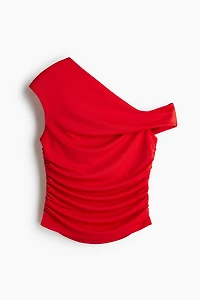 Draped One-Shoulder Top