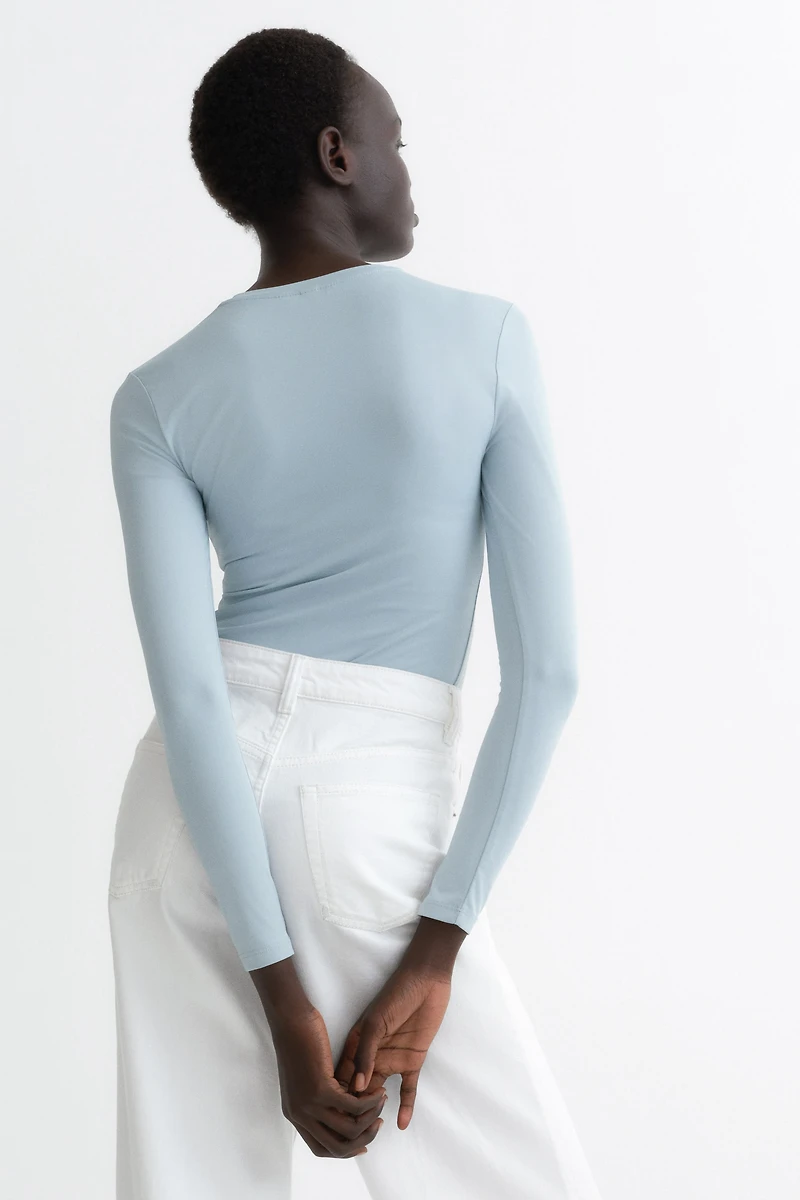 Long-sleeved Microfiber Top