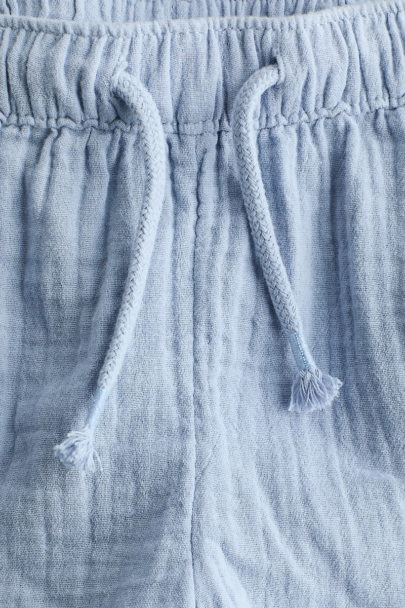 Cotton Muslin Shorts