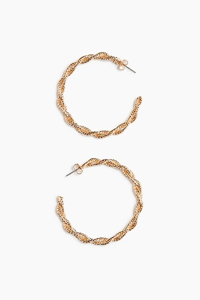 Twisted Hoop Earrings