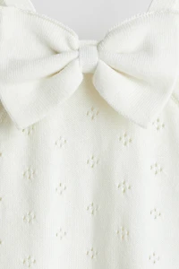 Pointelle-Knit Cotton Dress