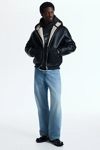 Loose-Fit Printed Hoodie