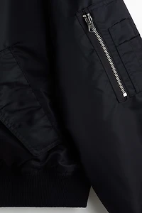 Blouson d'aviateur ample en nylon