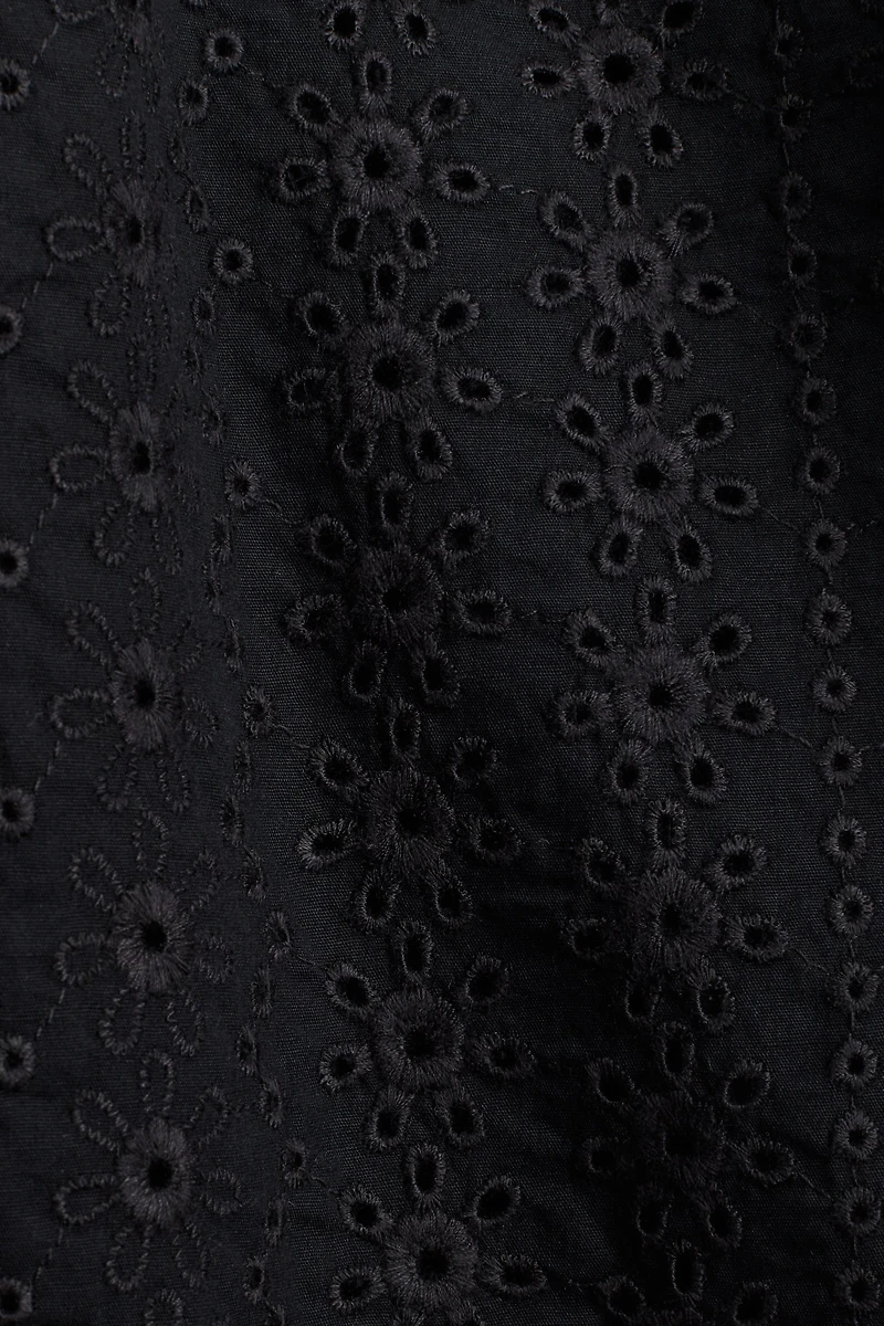 Eyelet-Embroidered Mini Skirt