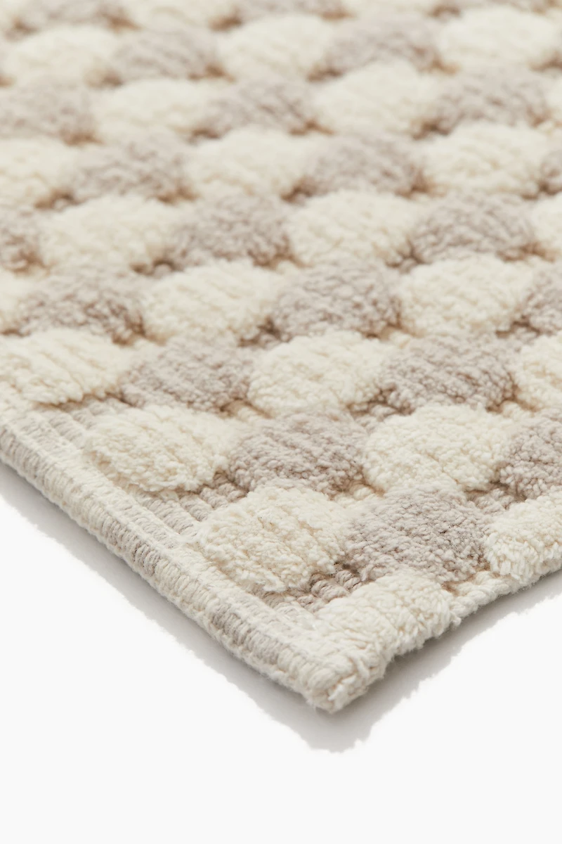 Patterned Cotton Bath Mat