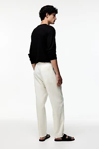 Regular Fit Linen-blend Pants
