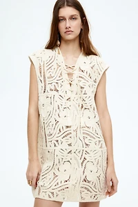 Crochet-Look Dress