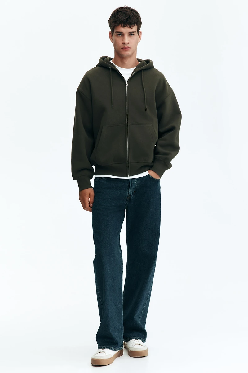 Oversized-Fit Hooded Jacket