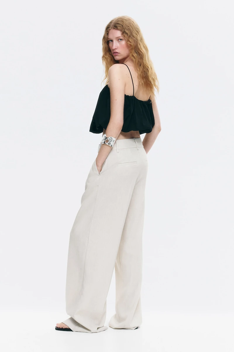 Wide-Leg Dress Pants