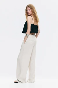 Wide-Leg Dress Pants