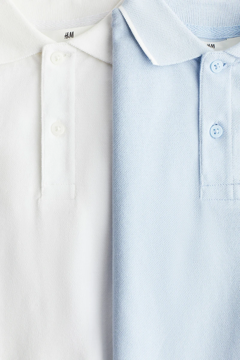 2-Pack Piqué Polo Shirts