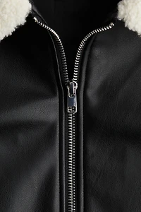 Veste avec col en polar