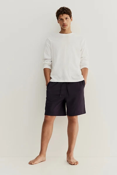 Relaxed-Fit Knee-Length Piqué Shorts