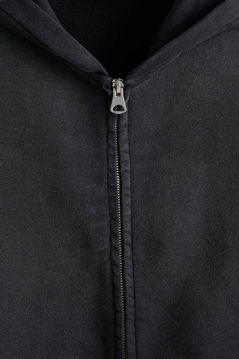 Relaxed-Fit Printed Hooded Jacket