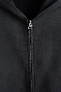 Relaxed-Fit Printed Hooded Jacket