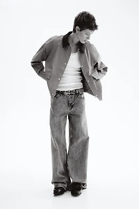 Jacket with Corduroy Collar