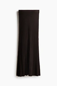 Rib-Knit Viscose Skirt
