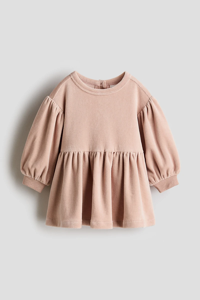 Cotton Velour Dress