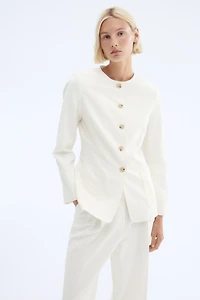 Linen-Blend Jacket