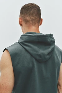 Regular-Fit Sleeveless Sports Hoodie with DryMove™
