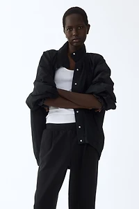 Wide-Leg Interlock Joggers